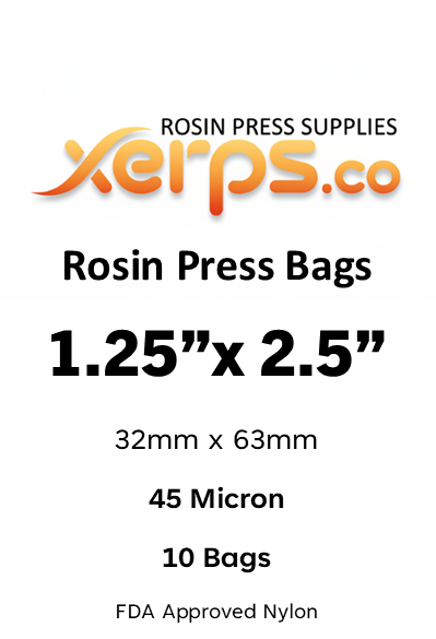 Rosin Bags 1.25"x2.5" Xerps.co Micron Filter Mesh - Plus Paper Option