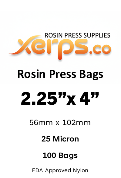 Rosin Bags 2.25"x4" Xerps.co Micron Filter Mesh - Plus Paper Option