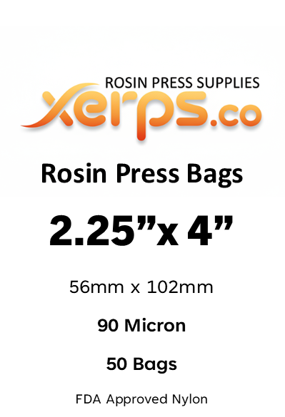Rosin Bags 2.25"x4" Xerps.co Micron Filter Mesh - Plus Paper Option