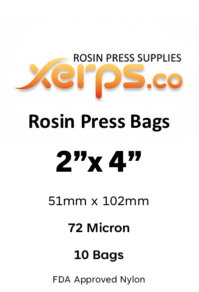 Rosin Bags 2"x4" Xerps.co Micron Filter Mesh - Plus Paper Option