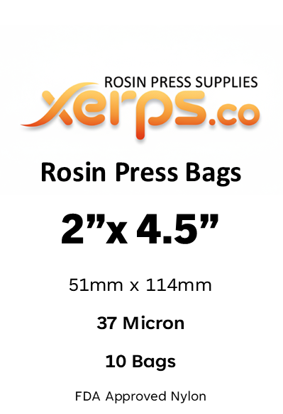 Rosin Bags 2"x4.5" Xerps.co Micron Filter Mesh - Plus Paper Option