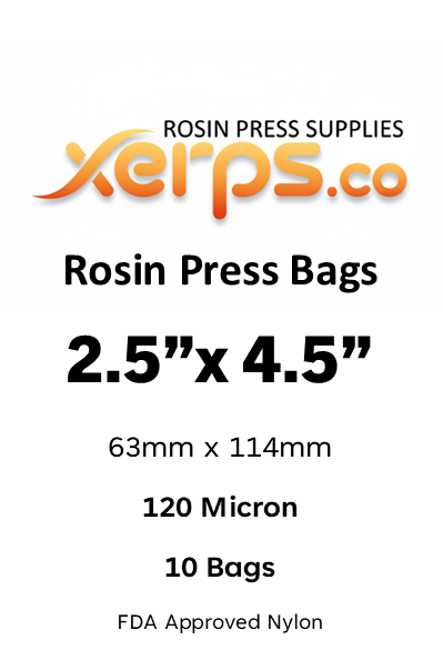 Rosin Bags 2.5"x4.5" Xerps.co Micron Filter Mesh - Plus Paper Option